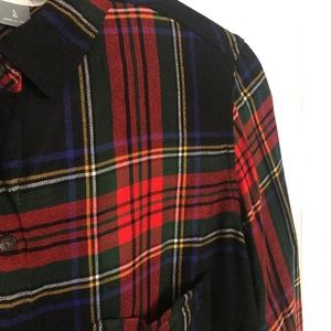 Old Navy Classic Plaid Flannel Shirt - Sz Lg